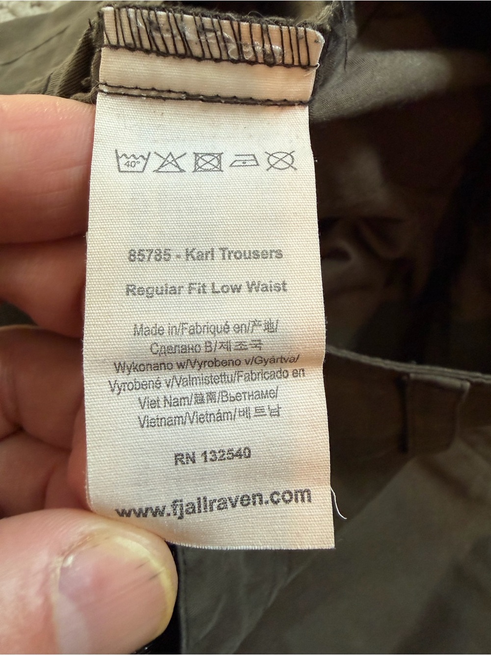 Classic Fjallraven Karl Trousers Regular Fit (Style: 85785) - Picture 8 of 15